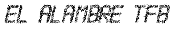 El Alambre TFB font preview